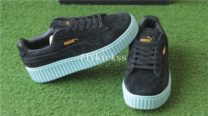 Puma Fenty Rihanna Creeper Low Black Light Blue Gum